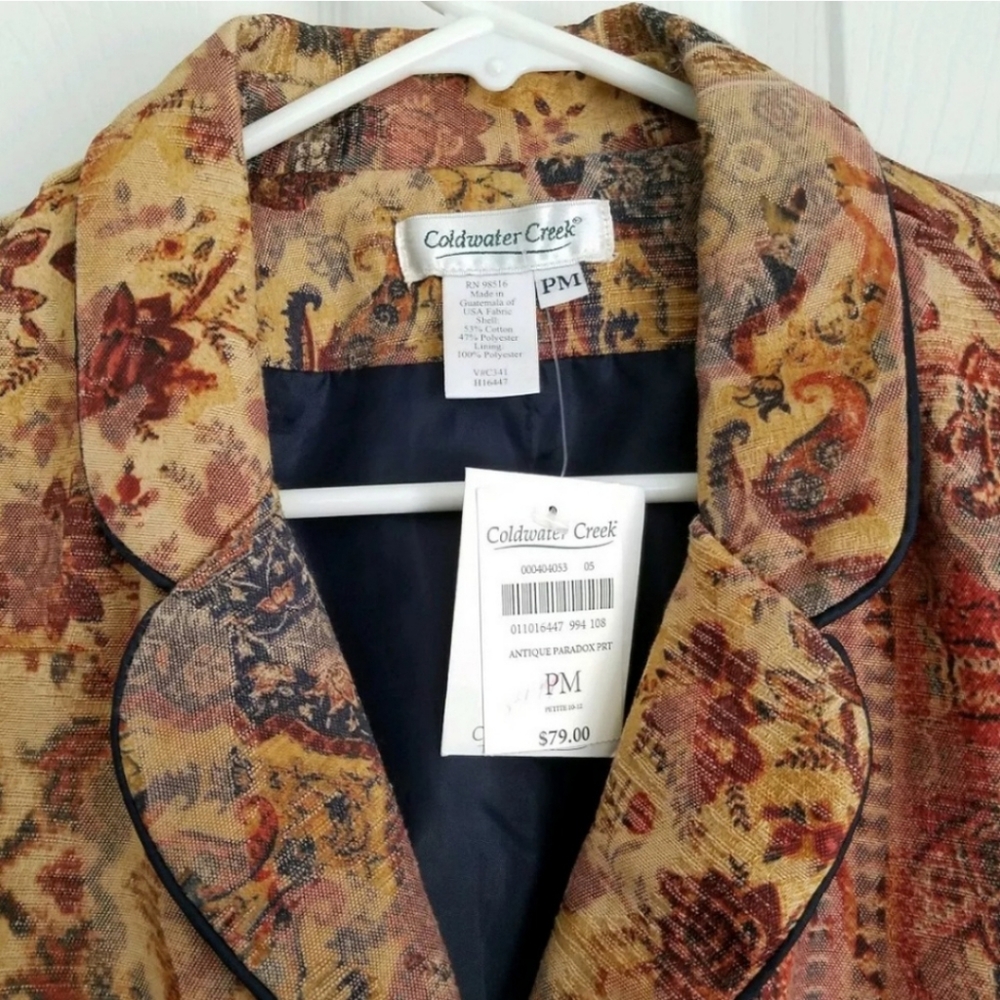 NWT Coldwater Creek Jacket Floral Blazer C… - Picture 2 of 3